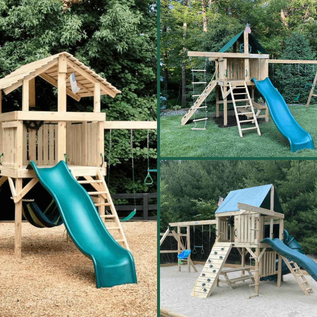 Wooden Swing Sets and Playsets for Kids