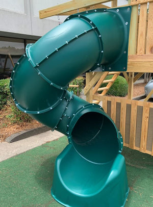 Playset Spiral Tube Slide - Green