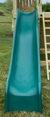 Swingset Wave Slide, Green, 10' (5' deck height)